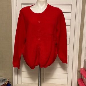 SHEIN Vibrant Red Women's Cardigan
